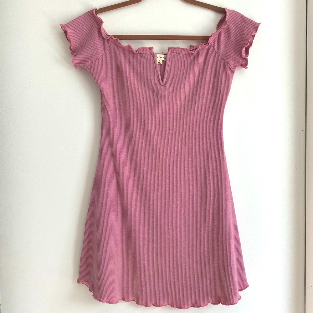 Cotton Candy LA purple pink mini dress size medium Nanamacs
